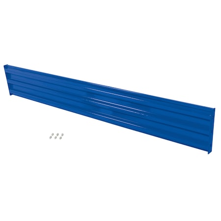 Vestil Bolt-On Style Guard Rail 10 Ft Blue GR-F3R-BO-10-BU